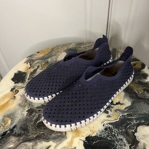 Ilse Jacobsen Tulip 139 Slip On Flat Navy 39